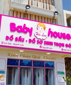 Bảng hiệu Quảng Cáo shop mẹ và bé Daklak
