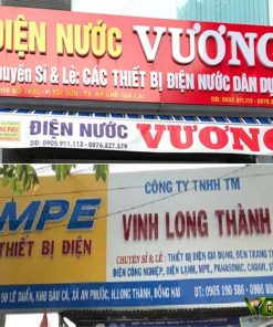 Bảng hiệu quảng cáo cửa hàng điện nước Daklak
