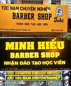 Bảng hiệu tiệm cắt tóc nam nữ daklak